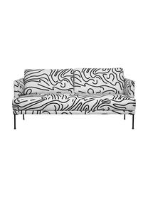 Sofa Fluente (2-osobowa), Tapicerka: 100% poliester Dzięki tka, Nogi: metal malowany proszkowo, Biały, S 166 x G 85 cm