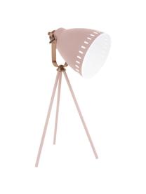 Lampe de bureau style industriel Mingle, Blanc, couleur cuivre