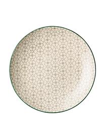 Assiette plate Karine, 4 élém., Grès cérame, Multicolore, Ø 25 cm