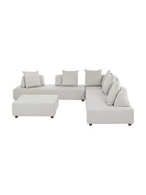 Modulares Garten-Lounge-Set Piper, 4-tlg., Bezug: Olefin (100 % Polypropyle, Gestell: Aluminium, feuerverzinkt , Sandfarben, Set mit verschiedenen Größen