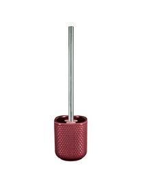 Escobilla de baño de gres Mila, Recipiente: gres, Rojo, Ø 10 x Al 40 cm