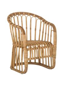 Rattan-Armlehnstuhl Palma, Rattan, Braun, B 60 x T 65 cm