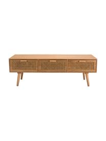 Mueble TV en madera Romeo, Tablero de fibras de densidad media (MDF), chapada en madera de fresno, Fresno, An 120 x Al 40 cm