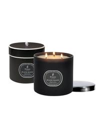 Candela profumata a tre stoppini Black Magic (bergamotto & rosa), Contenitore: vetro, Nero, crema, Ø 12 x Alt. 11 cm