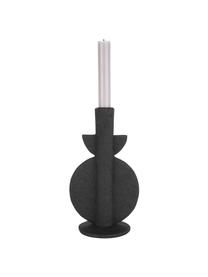 Candelabro Bubble, Poliresina, Negro, An 13 x Al 22 cm