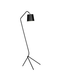 Design Stehlampe Barcelona aus Metall, Lampenschirm: Metall, beschichtet, Schwarz, 57 x 155 cm