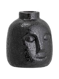Ručne vyrobený svietnik Brit, Kamenina, Čierna, Ø 9 x V 9 cm