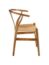 Sedia in legno Noa, Seduta: rattan, Marrone, Larg. 48 x Prof. 56 cm