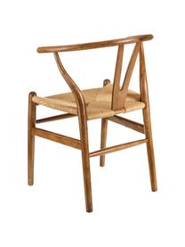Sedia in legno Noa, Seduta: rattan, Marrone, Larg. 48 x Prof. 56 cm