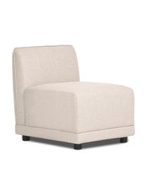 Middelste module Ari in beige, Bekleding: 100% polyester, Frame: massief hout, multiplex, Poten: kunststof, Geweven stof beige, B 67 x D 77 cm