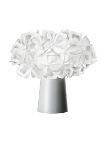 Design Tischlampe Clizia aus Kunststoff, Lampenschirm: Technopolymere Lentiflex®, Weiss, Ø 27 x H 25 cm