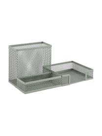 Organizer grigio verde da ufficio Essentials, Metallo rivestito, Grigio verde, Larg. 22 x Prof. 10 cm