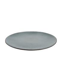 Piatto piano fatto a mano Nordic Sea 4 pz, Gres, Grigio-blu, Ø 26 cm