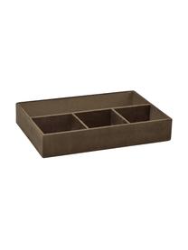 Organizér na šperky zo zamatu Viva, Zamat, Hnedá, Š 28 x V 5 cm