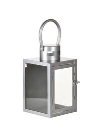 Kleine lantaarn Shine met wandbevestiging, Zilverkleurig, B 14 cm x H 23 cm