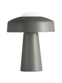 Design Tischlampe Time mit Touch-Funktion, Lampenschirm: Metall, beschichtet, Lampenfuß: Metall, beschichtet, Grau, Weiß, Ø 27 x H 34 cm