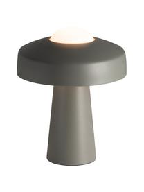 Design Tischlampe Time mit Touch-Funktion, Lampenschirm: Metall, beschichtet, Grau, Weiss, Ø 27 x H 34 cm