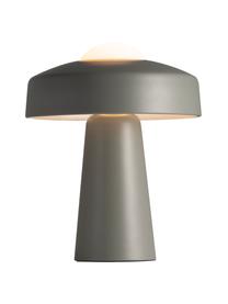 Lampada da tavolo di design con funzione touch Time, Paralume: metallo rivestito, Base della lampada: metallo rivestito, Grigio, bianco, Ø 27 x Alt. 34 cm