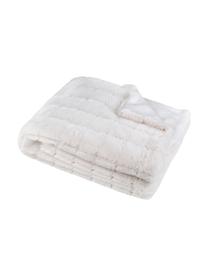 Flauschiges Plaid Hamilton, 100% Polyester, Weiss, B 130 x L 150 cm