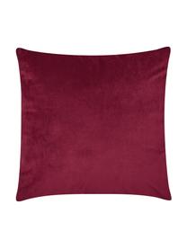 Geborduurde fluwelen kussenhoes Stars met winterlichten stermotieven, Rood, 45 x 45 cm