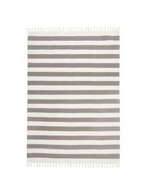 Ręcznie tkany dywan z bawełny Blocker, 100% bawełna, Szary, S 200 x D 300 cm (Rozmiar L)