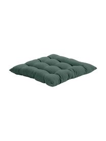 Cuscino sedia in cotone verde scuro Ava, Rivestimento: 100% cotone, Verde scuro, Larg. 40 x Lung. 40 cm