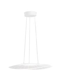 Lámpara de techo LED de diseño Vela, Pantalla: metal, metacrilato, Anclaje: metal recubierto, Cable: plástico, Blanco, An 59 x F 43 cm