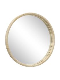 Miroir mural rond bambou Yori, Beige