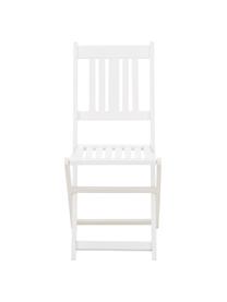 Salon de jardin en bois blanc Skyler, 3 élém., Blanc, Lot de différentes tailles