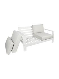 Garten-Lounge-Set Atlantic, 4-tlg., Gestell: Aluminium, pulverbeschich, Bezug: Polyester, Weiss, Hellgrau, Set mit verschiedenen Grössen