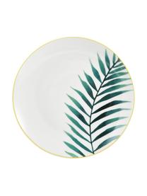 Vajilla Urban Jungle, 6 comensales (18 pzas.), Tonos verdes, blanco, negro, amarillo, 6 comensales (18 pzas.)