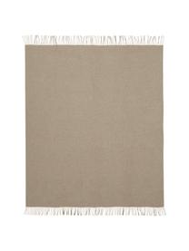 Kaschmir-Plaid Liliana in Creme/Beige, 80% Wolle, 20% Kaschmir, Beige, Creme, 130 x 170 cm