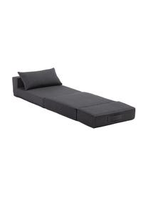 Poltrona letto pieghevole con cuscino arredo Arty, Rivestimento: poliestere 25.000 cicli d, Antracite, Larg. 70 x Alt. 67 cm