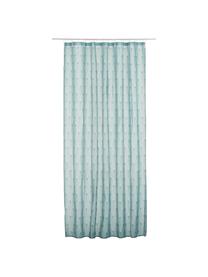 Rideau de douche art déco Ashville, Bleu menthe, gris