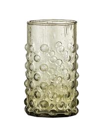 Set van 6 waterglazen Freja van gerecycled glas, Gerecycled glas, Groen, Ø 7 x H 12 cm, 250 ml