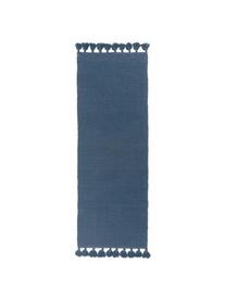 Tapis de couloir bleu indigo Homer, Bleu indigo