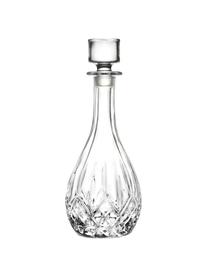 Decantador de cristal con relieve Rotonda, 900 ml, Cristal, Transparente, Al 26 cm, 900 ml