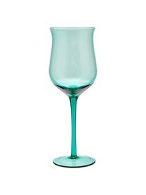 Mundgeblasene Weingläser Diseguale in unterschiedlichen Farben und Formen, 6er-Set, Glas, mundgeblasen, Bunt, Ø 7 x H 24 cm, 250 ml