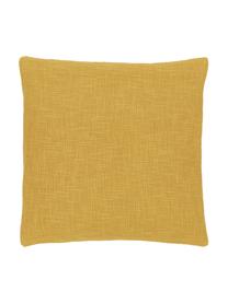 Funda de cojín Anise, 100% algodón, Amarillo, An 45 x L 45 cm