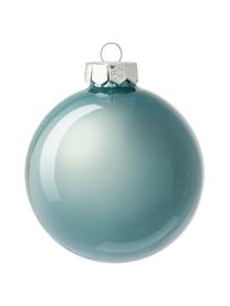 Weihnachtskugeln Evergreen matt/glänzend, verschiedene Größen, Hellblau, Ø 8 cm, 6 Stück