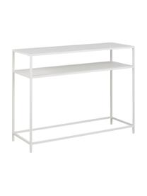 Metalen sidetable Neptun met plank in wit, Gepoedercoat metaal, Wit, B 100 cm x H 79 cm