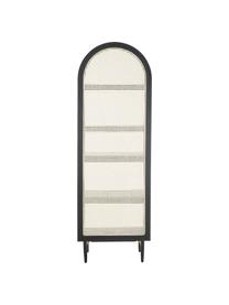 Libreria con intreccio viennese Exalt, Retro: rattan, Nero, Larg. 63 x Alt. 190 cm