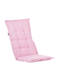 Cuscino sedia con schienale alto Panama, Rivestimento: 50% cotone, 50% poliester, Rosa pastello, Larg. 50 x Lung. 123 cm
