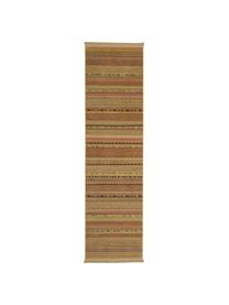 Alfombra Nepal, Parte superior: 90% polipropileno, 10% vi, Reverso: yute, Beige, multicolor, An 67 x L 245 cm