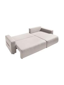 Sofá rinconera cama Elvi (4 plazas), con espacio de almacenamiento, Tapizado: poliéster con revestimien, Patas: plástico El tejido repele, Tejido beige, An 282 x F 153 cm