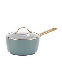 Set 10 pentole da cucina on rivestimento antiaderente Padova, Coperchio: vetro, Grigio-blu, Set in varie misure