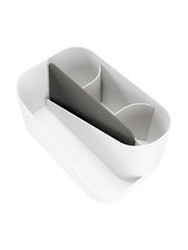 Cesta Glam, Organizador: plástico, Blanco, gris, An 27 x Al 13 cm