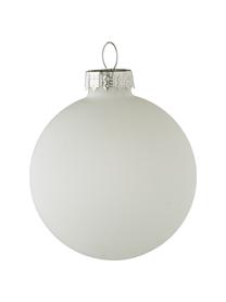 Kerstballenset Lorene Ø 6 cm, 24-delig, Zilverkleurig, wit, Ø 6 cm