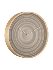 Reloj de pared Scandi Ribble, Beige, gris mate, Ø 31 cm