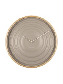 Reloj de pared Scandi Ribble, Beige, gris mate, Ø 31 cm